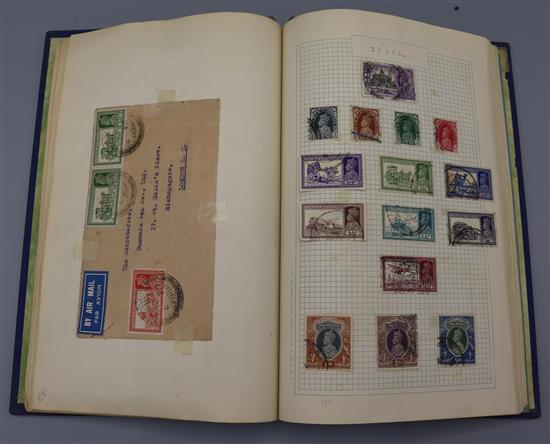 3 albums world, british, commonwealth stamps